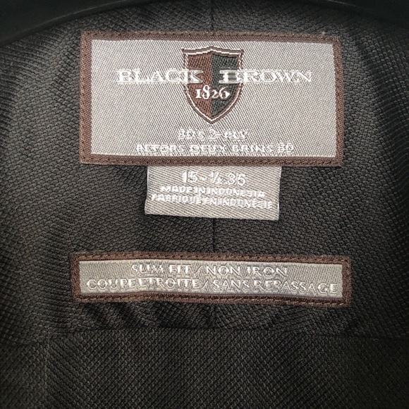 BLACK BROWN 1826 dress shirt - Picture 5 of 9